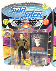 Star Trek TNG Picard & Data 5” Action Figure Lot 1993 Playmates