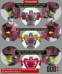 IN STOCK！GO BETTER Filler Upgrade Kit For Legacy United SDCC Orion Pax 3D Print