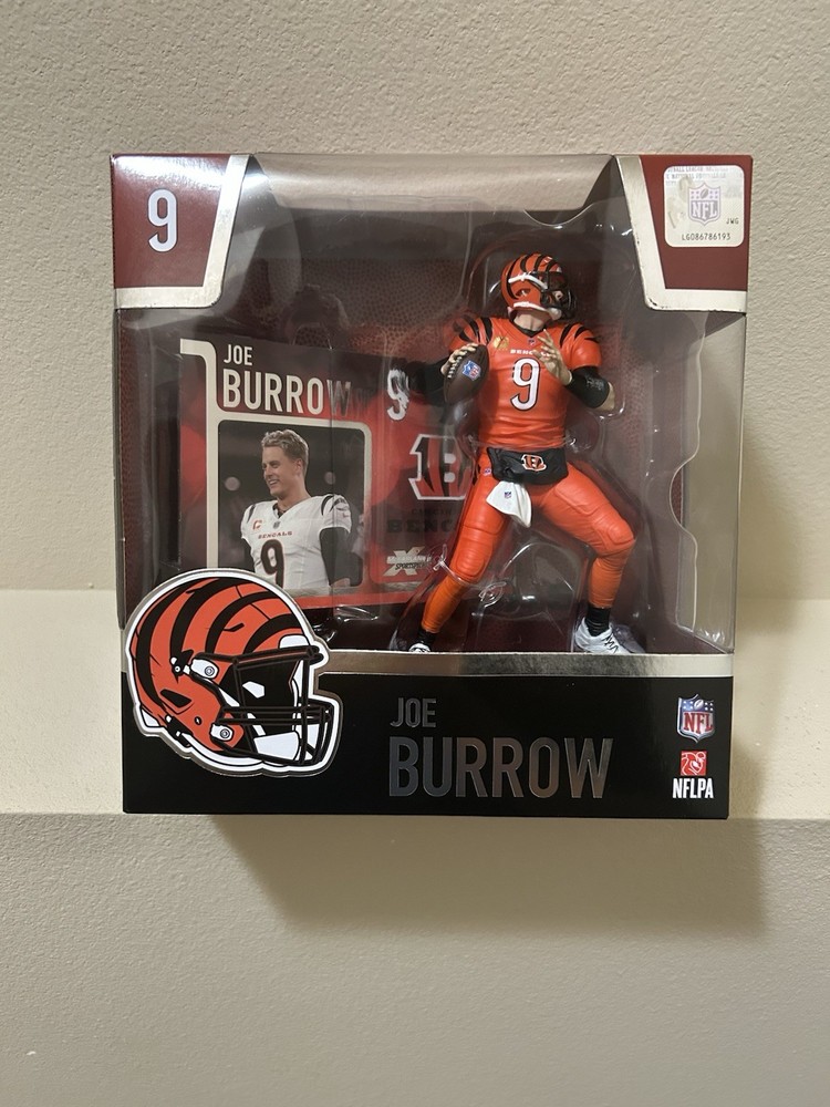 2025 NFL McFarlane Sports Picks Joe Burrow Orange Jersey Action Figure