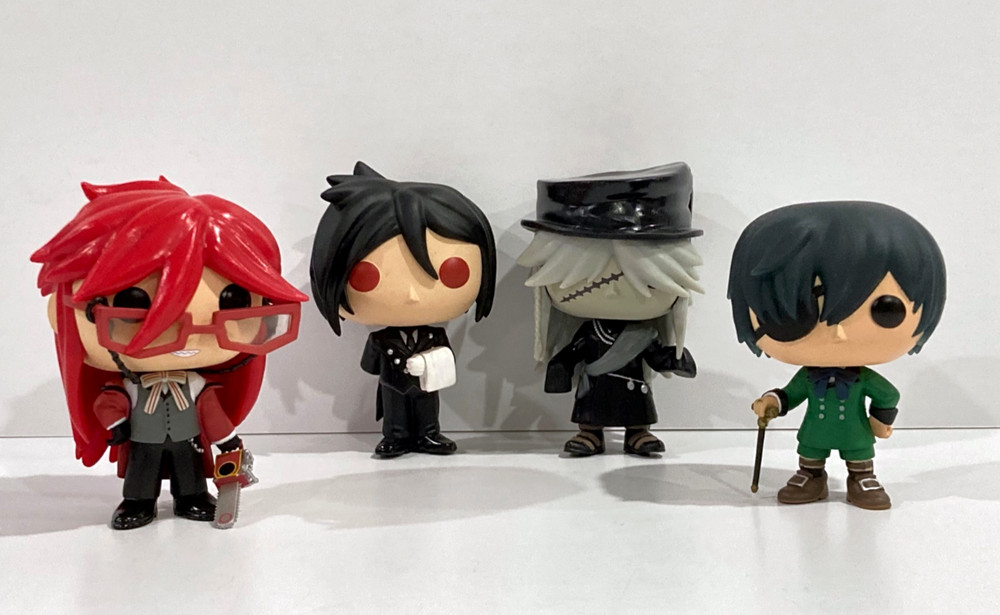 Funko Pop! Black Butler Grell #19 Ciel #17 Undertaker #19 Sebastian #16 Vaulted!