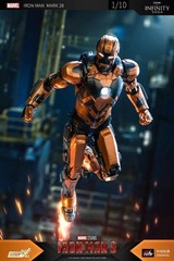 Marvel Avengers Iron Man Mark XXVIII MK28 Jack Ironman Figure Model Bad Box