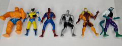 Vintage Spider Man Posable Die Cast Action Figure ToyBiz 2002 LOT