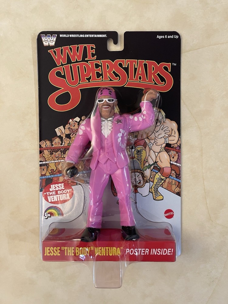WWE Superstars LJN Jesse Ventura Retro Chase BLACK CARD Series 2 – NEW IN HAND
