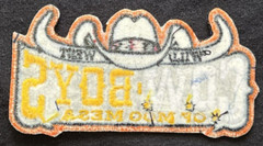 COWBOYS of MOO MESA embroidered logo figure patch action emblem title cartoon