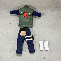 PB-KAK-SET: 1/12 Naruto Kakashi Custom Fabric outfit Set for 6″ Slim body