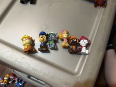Paw Patrol Set of 6 Different PVC Cake Toppers Mini Figures Lot Bundle