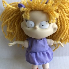 Vintage 1997 Viacom Rugrats Angelica Small Doll Toy 5 Inches