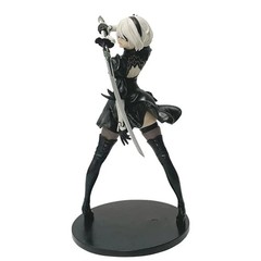 NieR Automata YoRHa 2B Black White Series 18cm PVC Figure Collectible Gift