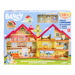 Bluey Ultimate Playhouse Lights & Sounds with Muffin & Socks Free Shipping