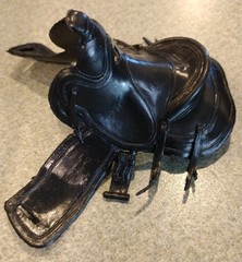 1960’s-70’s Marx Johnny West Black Saddle Good Cond