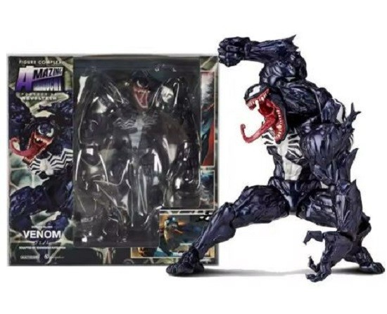 6.7” Venom Action Figure Yamaguchi Revoltech Poseable Collectible Toy 17cm Gift