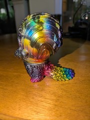 Gumtaro Gyogura Space Merman OP Customs Devera Nebula Colorway Kaiju Sofubi