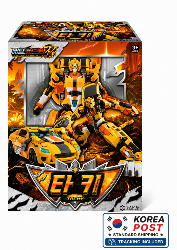 [SAMG] Metal Cardbot W Tachy Cheetah Sports Car Transforming Robot Figure 2026