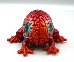Toy2R x Emilio Garcia / Lapolab 2″ Mini Jumping Brain Red Color Art Toys 2009