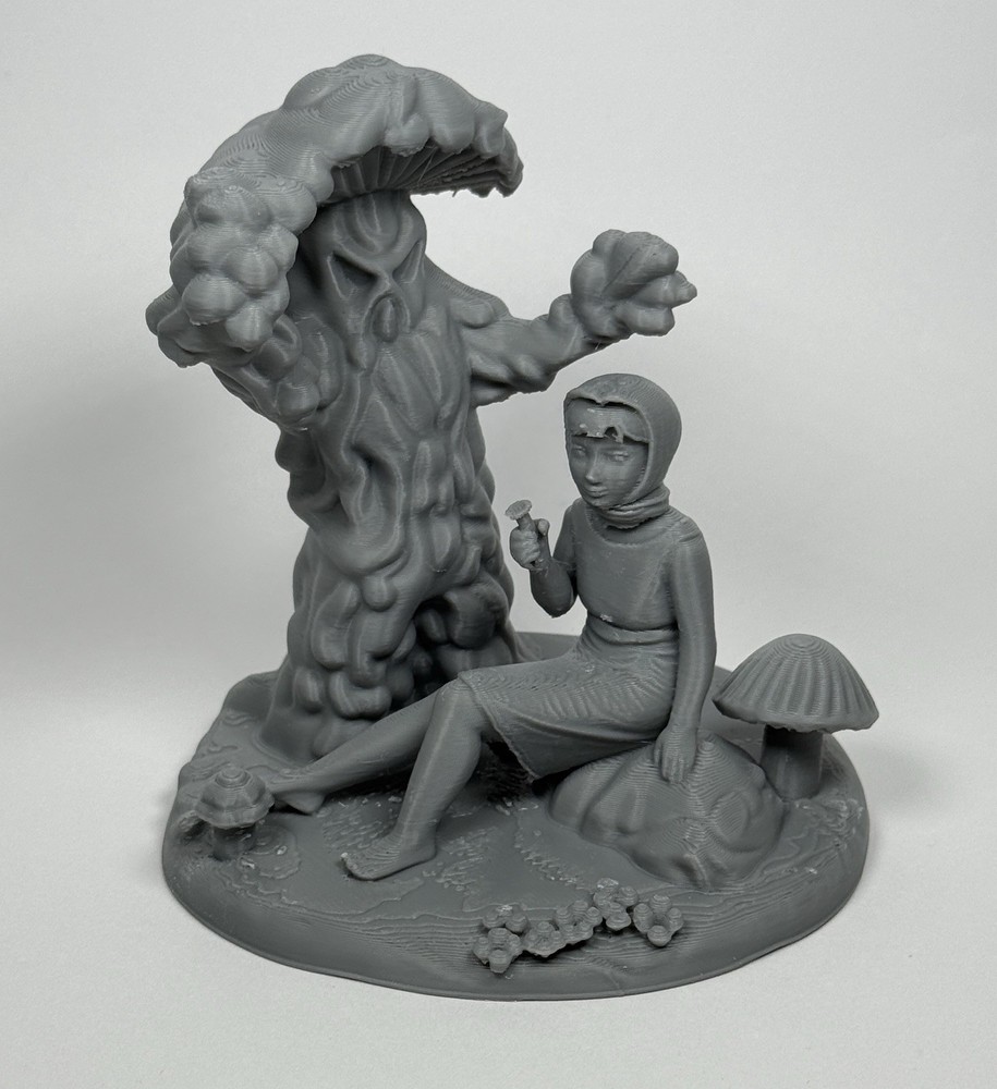 Attack of The Mushroom People Mushroom Monster and Ukulele Girl Paintable Toy