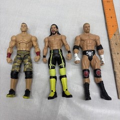 John Cena Seth Rollins & Triple H Loose Action Figures 2012 & 2011 7”
