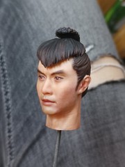 1/12 Japanese samurai soldiers Head Sculpt Fit 6” Male Action Figure Body Toy