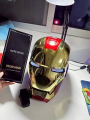 Iron Man MK5 1:1 Helmet AUTOKING Wearable Voice-control Golden Ver. Mask Cosplay