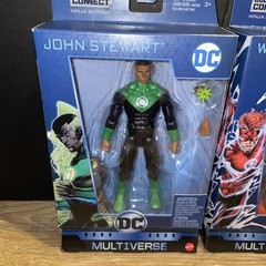 DC Multiverse John Stewart & Wally West Figures Click & Connect Ninja Batman