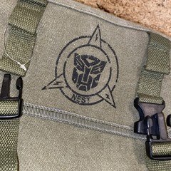 Transformers Universal Studio Military Style Nest Backpack Cosplay Read As is