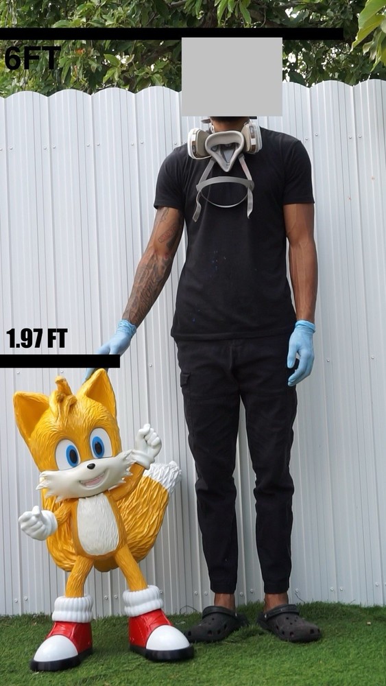 Life Size Tails The Fox Ultra-Processed Seamless Figure 24” Tall