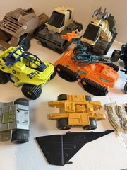 Lot of 10 Vintage 80s/90s GI Joe Vehicles & Parts Incomplete As Is