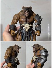 9in Xesray Studios Fit Head Combatants Fight For Glor Bear Man No Figure