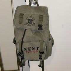 Transformers Universal Studio Military Style Nest Backpack Cosplay Read As is