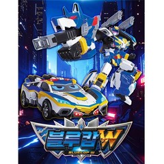 Metal Cardbot W BLUECOP Transform Robot Toy Car Police Card Korea