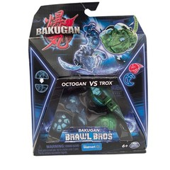 Bakugan Octogan Vs Trox Brawl Bros Action Figure Set For Kids Ages 6+
