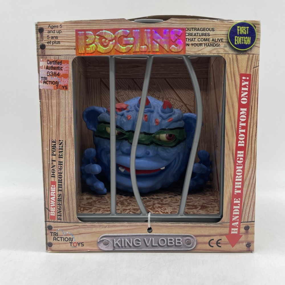 King Vlobb (Boglins, TriAction) First Edition With Authenticity Label!
