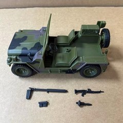 1:18 Expedition Team and Accessories Military Model soldier Jeep bridge set Gift