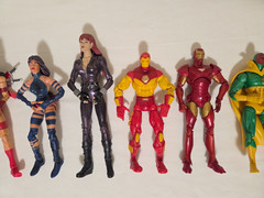 Marvel Figure Lot. 6″. Iron Man, Vision, Black Widow. Legends, Diamond Select