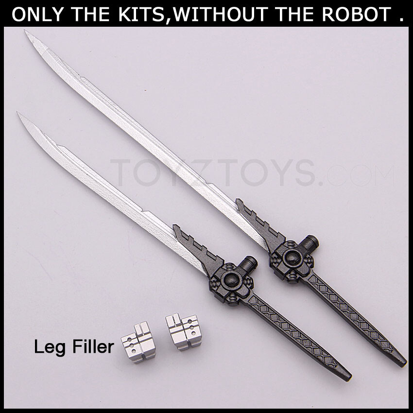 Filler + Double Knife Weapon Upgrade Kits For Kingdom Cyclonus IDW Style – New