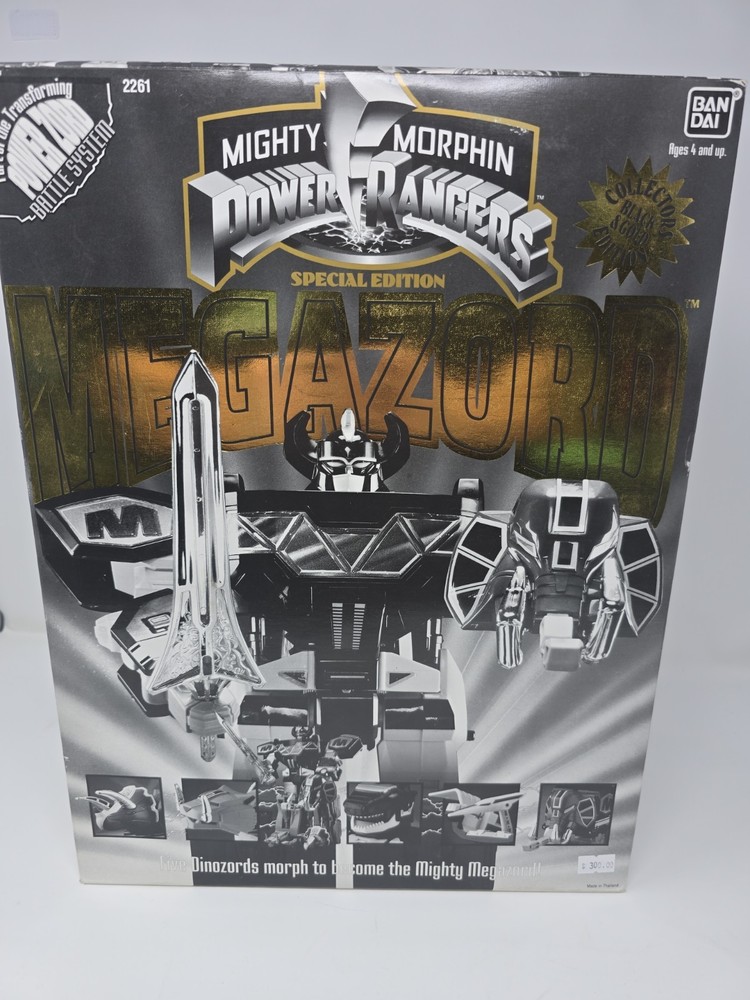 Mighty Morphin Power Rangers Megazord Special Edition Black Gold 1993 SEALED!