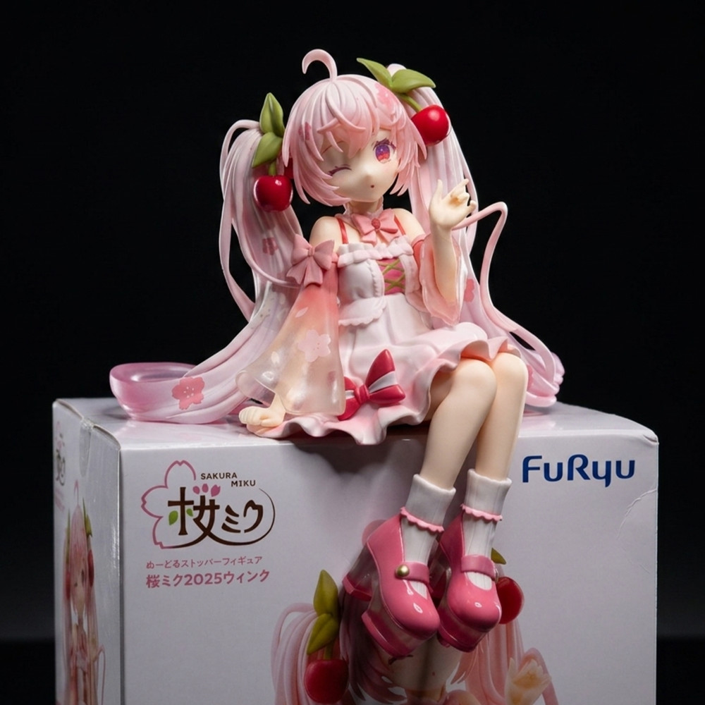Sakura Miku Noodle Stopper Figure 2025 Wink Version Vocaloid FuRyu
