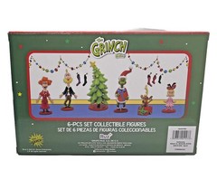Grinch Figures Christmas Who Family Figurine Set 6pc Dr Seuss
