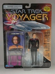1995 Playmates Star Trek Voyager Captain Kathryn Janeway Figure W/Case -See Pics