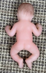 Lot of 2 NUDE Zuru 5 Surprise My Mini Baby Silicone 2.5-inch Collectible Doll