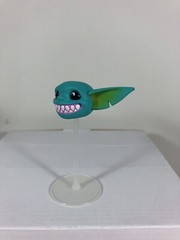 Plunderlings Captain Teel Smiling Teeth Head Lone Coconut Goblin Figure Teal