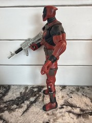 Hasbro Marvel Deadpool 7.5” Action Figure with Loose Rifle Red Black