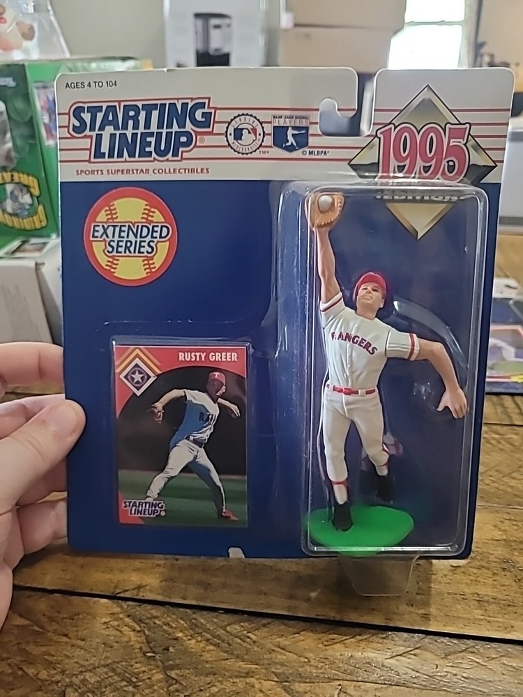 New Sealed 1995 Starting Lineup Rusty Greer Texas Rangers Extended Series