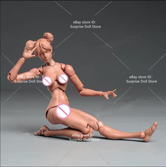 Romankey x COWL 1:12 Suntan Skin Super Jointed Female Head Body 6″ Figure Toys