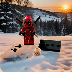 Deadpool Reynolds MCU X-Men Mini Action Figure Marvel DC Comics Customizable Toy