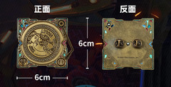 Official League of Legends Arcane Jinx Record Metal Badge Rotatable Souvenir