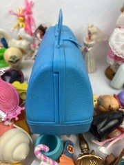 Huge Lot Of Vintage Girls Toys + Blue Plastic Case 48 Pieces Total Disney Mattel