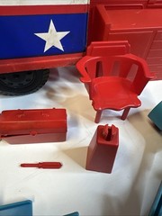 Vintage 1973 IDEAL EVEL KNIEVEL SCRAMBLE VAN SET W/ RAMP,BIKE,TRAILER,