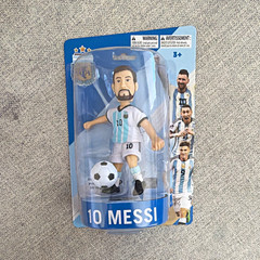 AFA Lionel Messi #10 Argentina Soccer Action Figure w/ Soccer Ball Age 3+