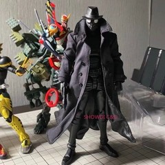 1/12 Spider-Man Noir Black Wired Trench Coat For 6″ ML Action Figure Body New