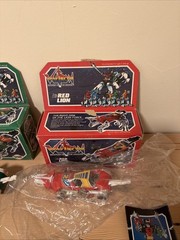 Vintage 1984 Voltron Panosh Place Green Blue Red Yellow Black Lion In Box Rare
